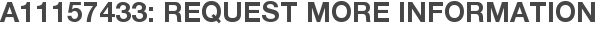 A11157433: Request More Information