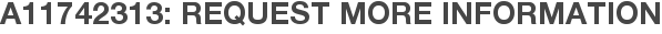 A11742313: Request More Information