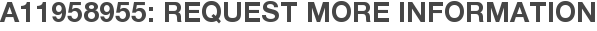 A11958955: Request More Information