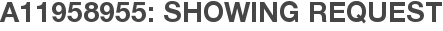 A11958955: Showing Request
