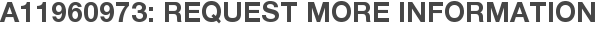 A11960973: Request More Information