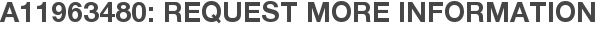 A11963480: Request More Information