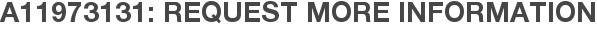 A11973131: Request More Information