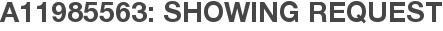 A11985563: Showing Request