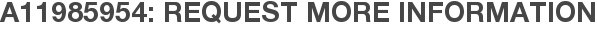A11985954: Request More Information